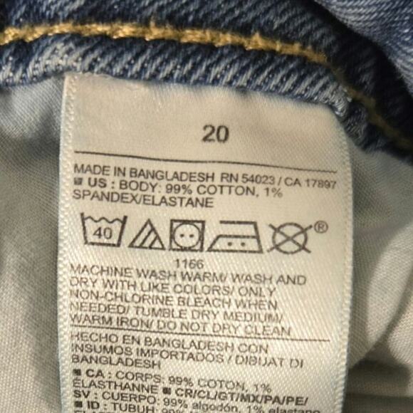 Old Navy Plus Size 20 Extra High Rise Wide Leg Jeans Distressed Hem Medium Wash - Picture 2 of 11